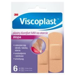 Viscoplast Komfort Mix na otarcia, plastry na stopę, 72 mm x 25 mm, 6 szt.