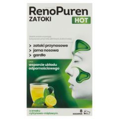 RenoPuren Zatoki Hot, proszek, smak cytrynowo-miętowy, 8 saszetek