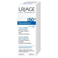Uriage Bariederm CICA SPF 50+,krem,regenerujacy,Cu-Zn, 40 ml