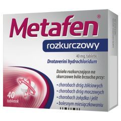 Metafen Rozkurczowy, 40 mg, tabletki, 40 szt.