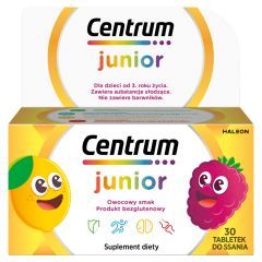 Centrum Junior witaminy dla dzieci 4+, tabletki do ssania, 30 szt.