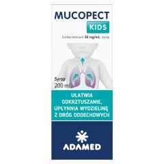 Mucopect Kids, 50 mg/ml, syrop, 200 ml