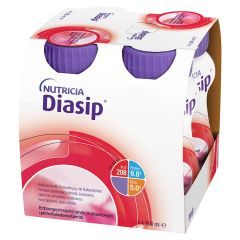 Diasip, smak truskawkowy, płyn, 4 x 200 ml