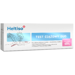 Heltiso test ciążowy Duo (płytk+strum) 
