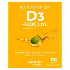 Witamina D3 4000 j.m., kapsułki, 60 szt.