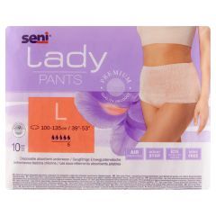 Seni Lady Pants, majtki chłonne, rozmiar L, 10 szt.