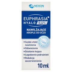 Euphrasia Hyalo 0,4%, krople do oczu, nawilzajace, 10 ml