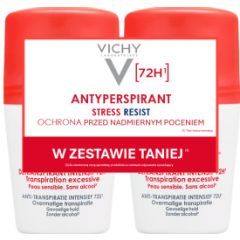 Vichy Stress Resist, kuracja, przeciw potliwości, 50 ml x 2