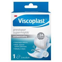 Viscoplast Prestopor supermiękki, plaster uniwersalny do cięcia, 1m x 8cm, 1szt