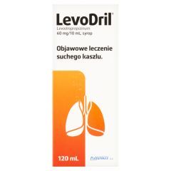 LevoDril, 60 mg/10 ml, syrop, 120 ml