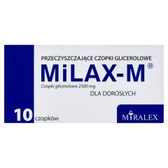 Czopki glicerolowe Milax-M 2500 mg, 10 szt
