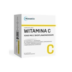 Novativ Witamina C 1000 mg z bioflawonoidami, kaps.,60 szt