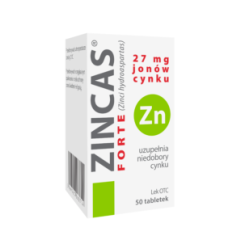 Zincas forte, 27 mg jonów cynku, tabletki, 50 szt.