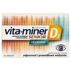 Vita-Miner Senior D3+Luteina, tabletki, 60 szt.