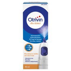 Otrivin dla dzieci,0,5mg/ml,aer.do nosa,10 ml, pompka z boku