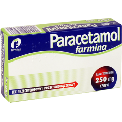Paracetamol Farmina, 250 mg, czopki, 10 szt.