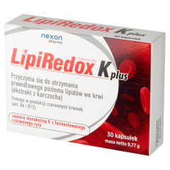 Nexon Pharma LipiRedox K plus, kapsułki, 30 szt.