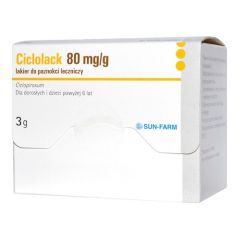 Ciclolack, 80 mg/g, lakier do paznokci leczniczy, 3 g 