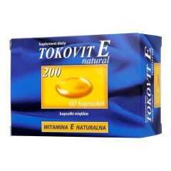 Tokovit E 200 natural, kapsułki elastyczne, 60 szt.