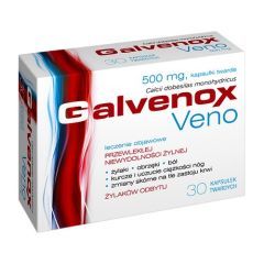 Galvenox Veno, 500 mg, kapsułki twarde, 30 sztuk