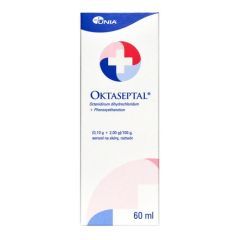 Oktaseptal, (0,10 g+2,00 g)/100 g, aerozol na skórę, 60 ml