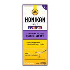 Honikan Kaszel Junior, syrop na kaszel suchy i mokry, 230 g