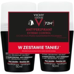 Zestaw Promocyny Vichy Homme, deo antyperspirant w kulce, 50 ml x 2 