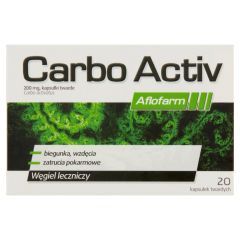 Carbo Activ Aflofarm, kapsułki twarde, 200 mg, 20 szt.