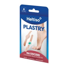 Heltiso, plastry na odciski z kwasem salicylowym, 4 szt.