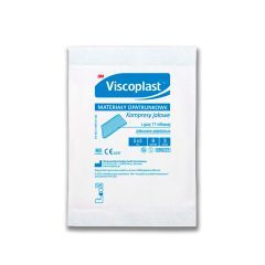 Viscoplast, jałowe kompresy gazowe z gazy bawełnianej, 17-nitkowe, 8 warstw, 5 cm x 5 cm, 3 szt.