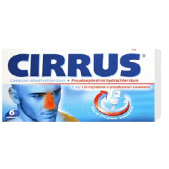 Cirrus Duo, 5 mg + 120 mg, tabletki o przedłużonym uwalnianiu, 6 sztuk