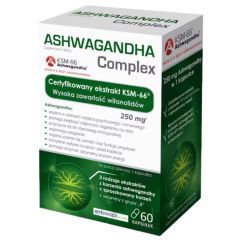 Ashwagandha Complex, kapsułki twarde, 60 szt.