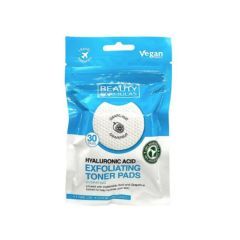 Beauty Formula, płatki złuszczające nasączone kwasem hialuronowym, 30 szt.