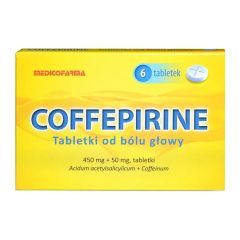 Coffepirine Tabletki od bólu głowy, 450mg+50mg, tabl.,50 szt