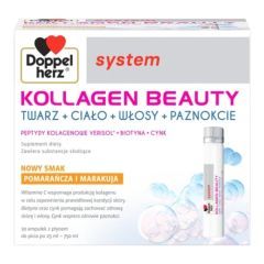 Doppelherz system Kollagen Beauty, płyn,pom,marak,25ml,30amp