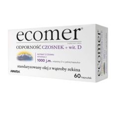 Ecomer Odporność Czosnek + wit.D, kaps., 60 szt
