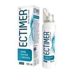 Ectimer, spray, do nosa,woda morska z ektoina, 100 ml