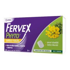 Fervex Phyto gardło i kaszel,pastyl.do ssania, 20 szt