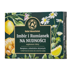 Imbir i Rumianek na nudnosci, pastyl.do ssania, 12szt