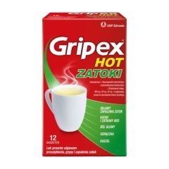 Gripex Hot Zatoki, prosz.d/sp.roztw.doustn., 12 saszetek