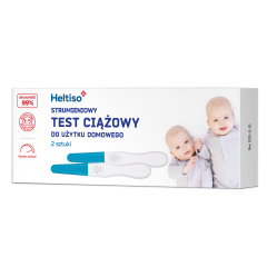 HELTISO Test ciążowy strumieniowy do użytku domowego, 2szt.