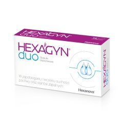 Hexagyn duo, globulki dopochwowe, 10 szt.