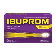 IBUPROM, 200 mg tabletki powlekane, 20 sztuk