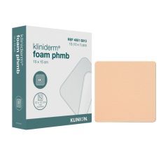 Kliniderm Foam PHMB, opatr.,15 cm x 15 cm,1 szt (z op.10szt)