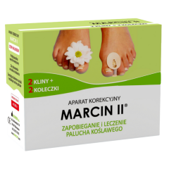 Marcin II, aparat korekcyjny na palce stopy, na dzień