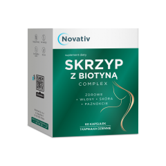 Novativ Skrzyp z biotyną complex, kapsułki, 60 sztuk