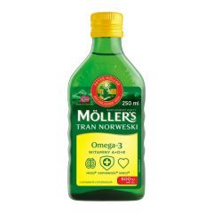 Mollers Tran Norweski, aromat cytrynowy, 250 ml