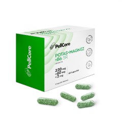 PellCore Potas + Magnez + B6 SR, kaps.twarde, 60 szt (MMM)