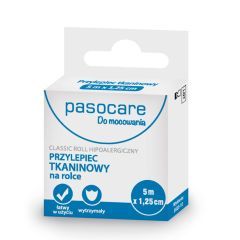 Pasocare, przylepiec tkaninowy, 5 m x 1,25 cm, 1 szt. (rolka)
