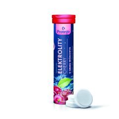 Protego Elektrolity Cherry, tabletki musujące, 20 szt.